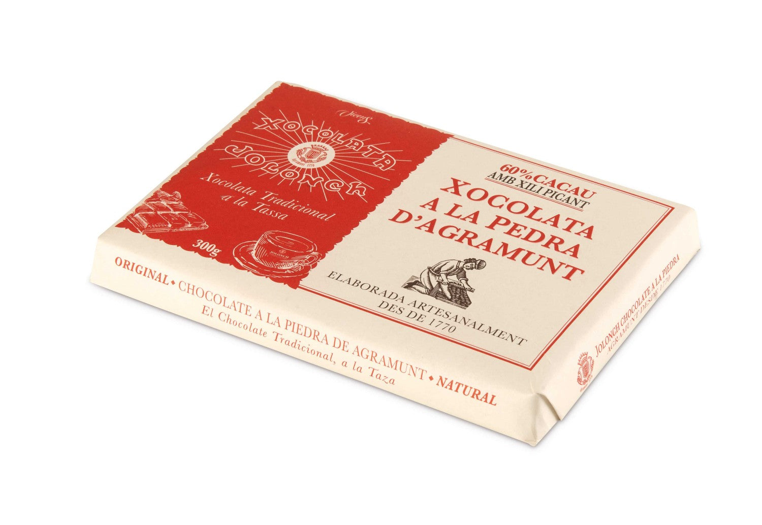 Xocolata Jolonch a la Pedra 60 % Kakao 300 g (Zimt)