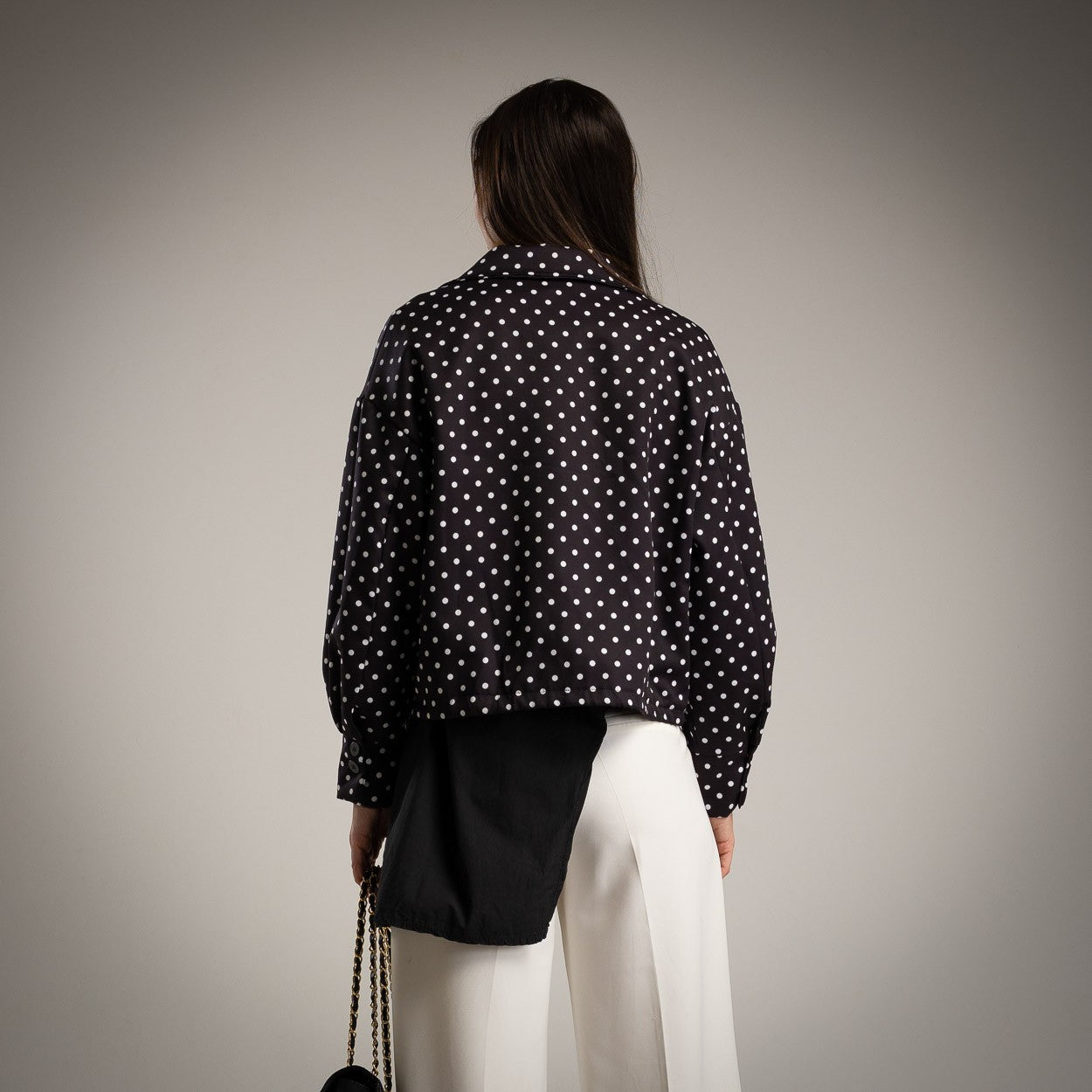 Gefütterte Bomberjacke „Polka Dots“