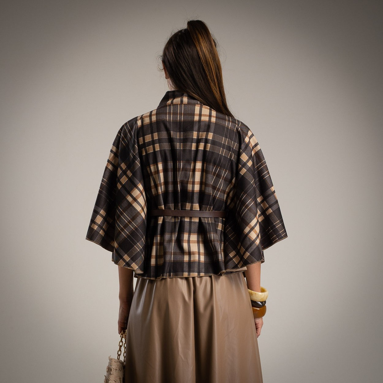 Cape „Karo“ mit Gürtel „Maravillas“