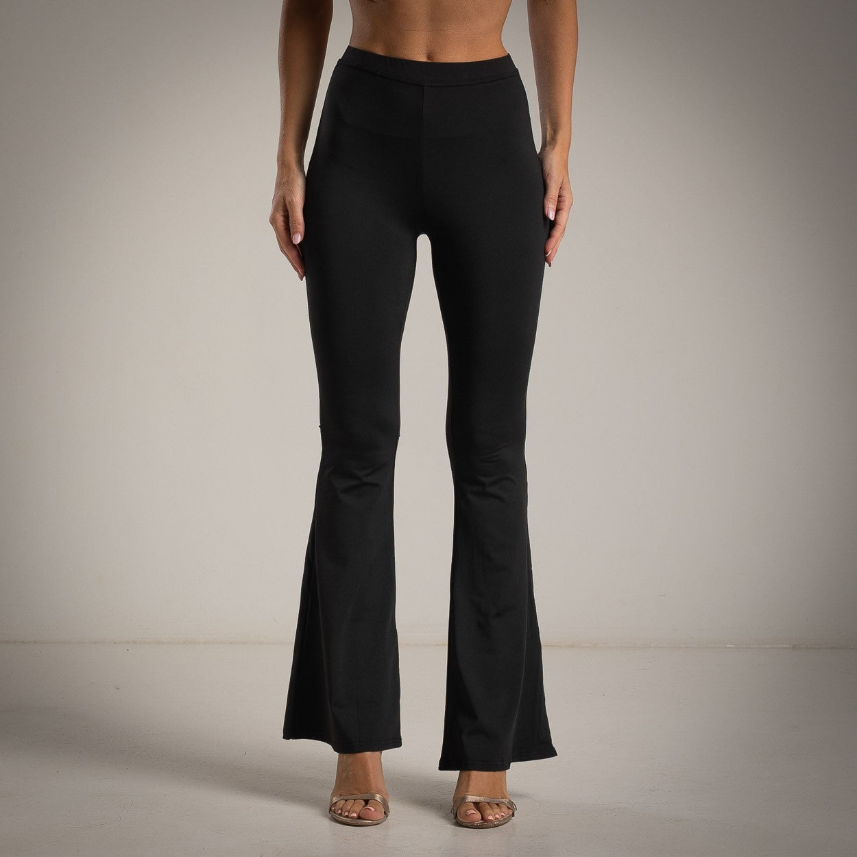 Flare Leggings – Schwarz