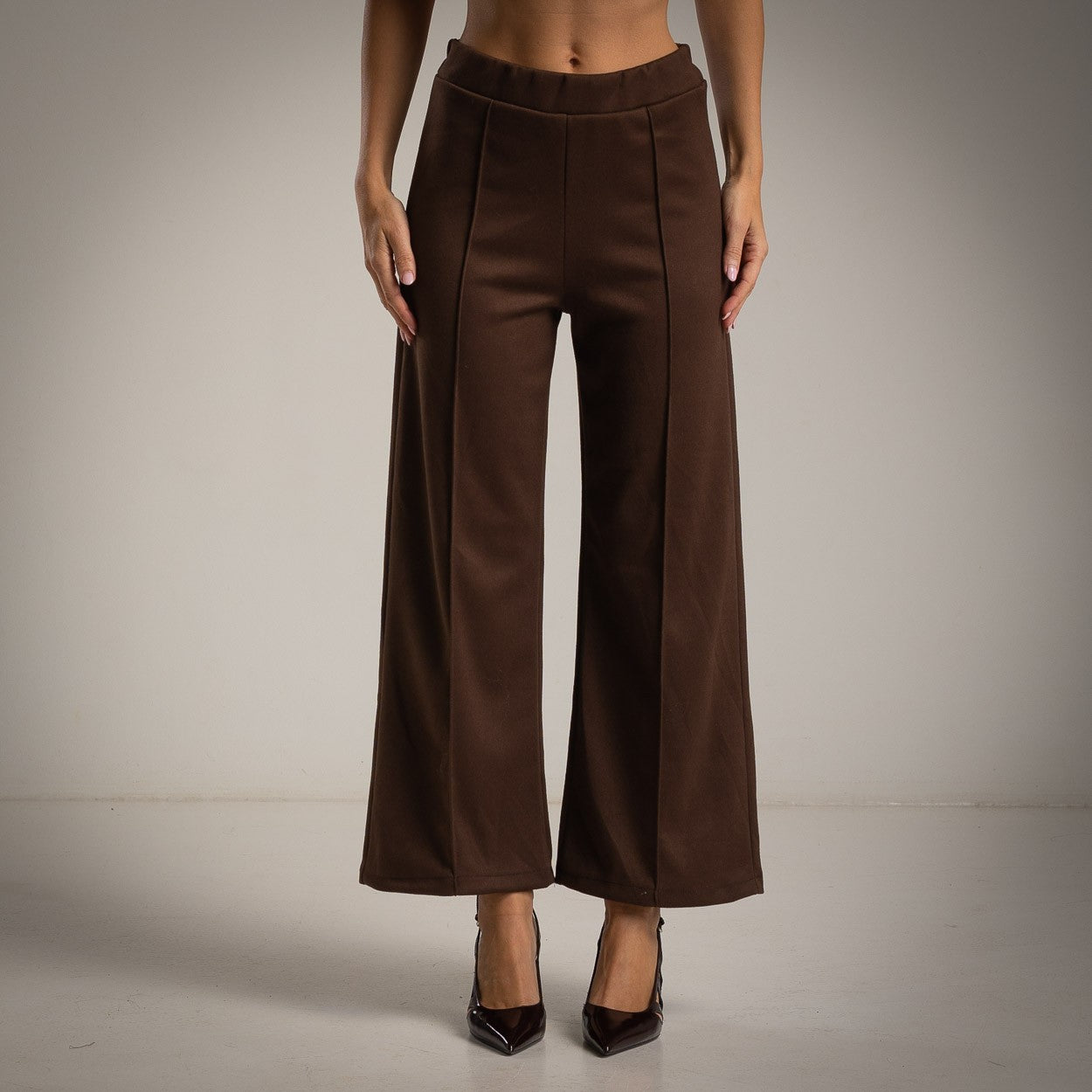 2-teiliges Set: Blazer + Schal – Chocolate