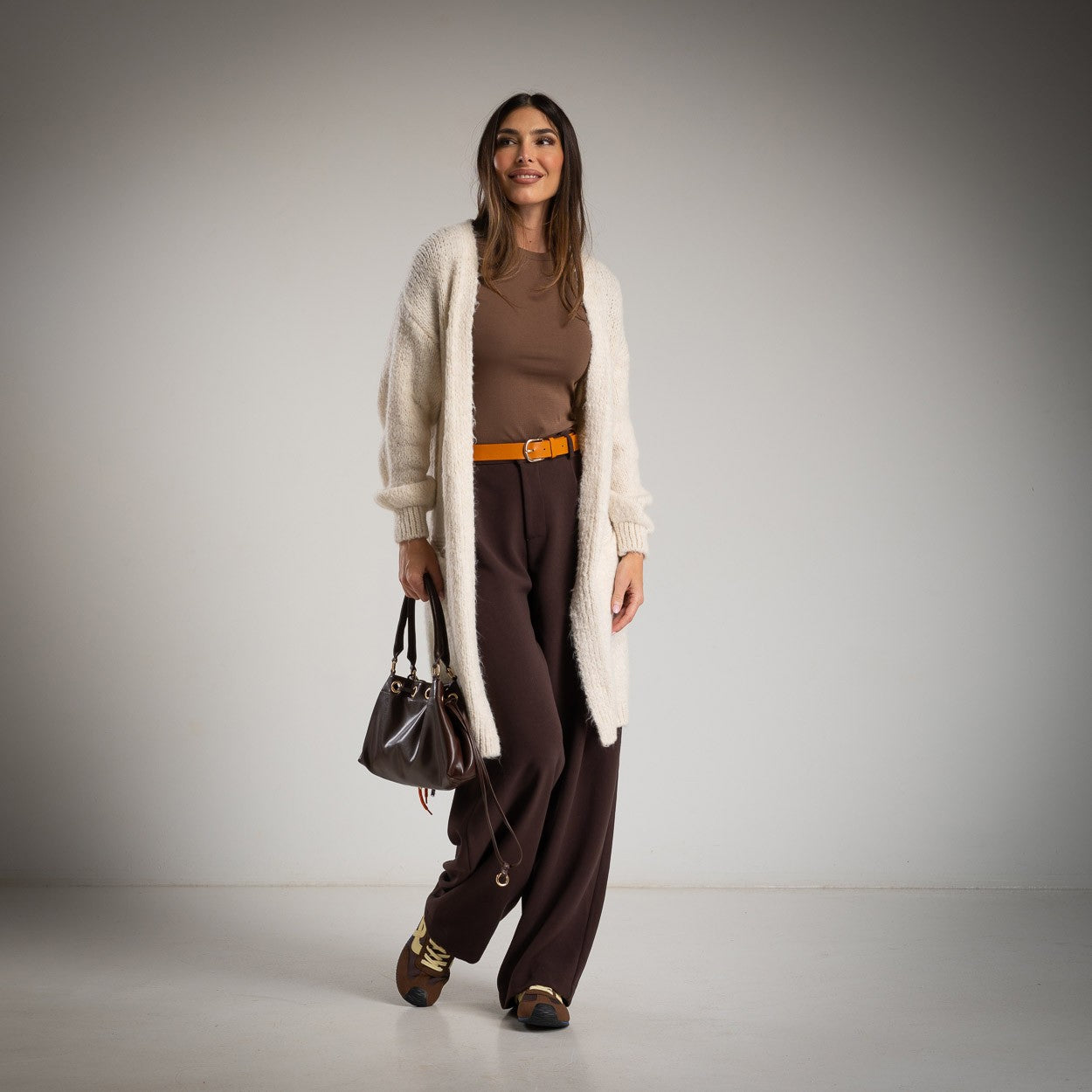 Maxi-Cardigan „Just Be You“ Crudo