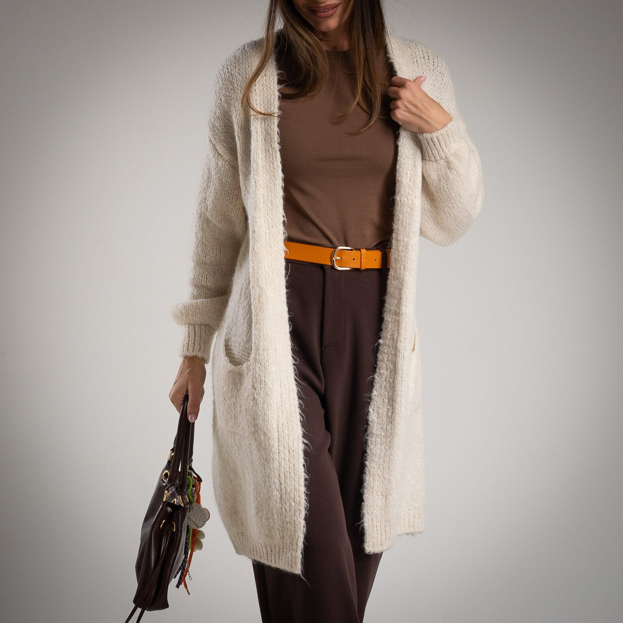 Maxi-Cardigan „Just Be You“ Crudo