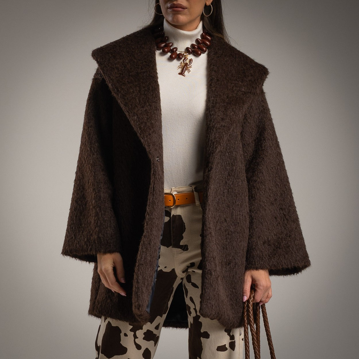 Chaquetón Solapa Pelo de Camello