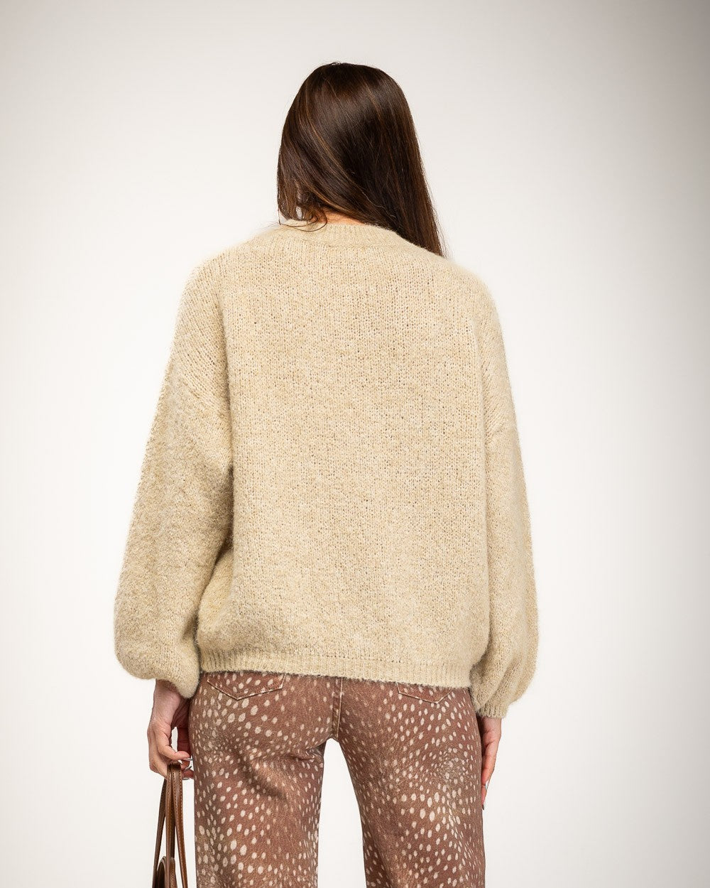Weicher Pullover in Beige – Produktansicht – Albanos 4703-14