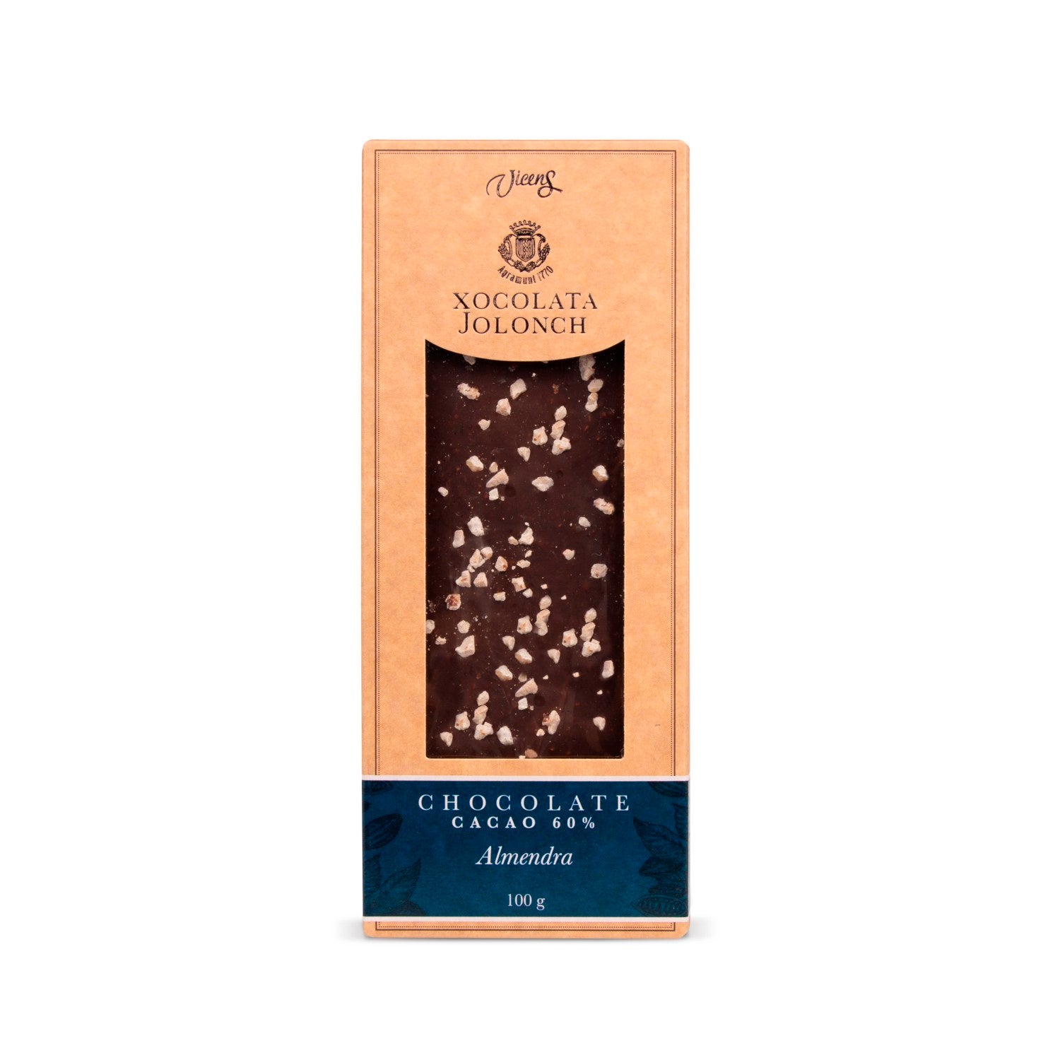 Dark Chocolate Cocoa 60% with Almond Jolonch 100 g