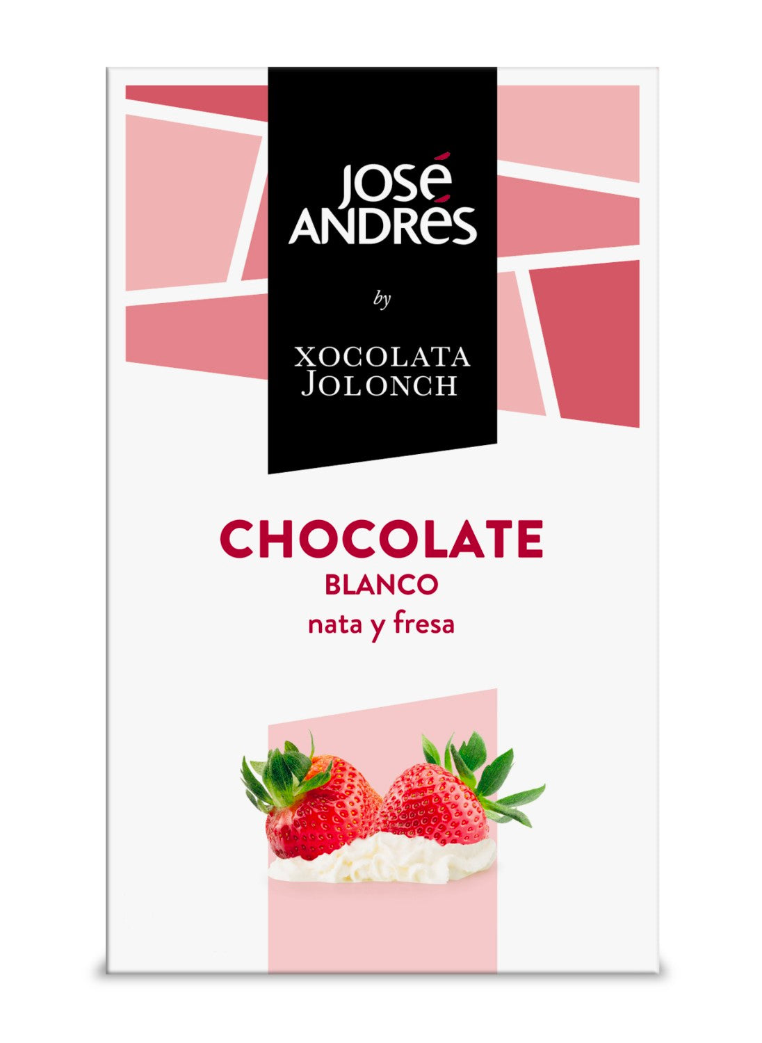 White Chocolate with Cream and Strawberry by José Andrés 130 g