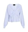 Seidenbluse Rüschen