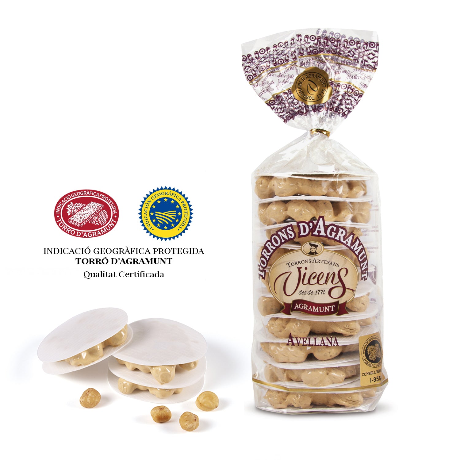 Agramunt Hazelnut Nougat bag 300 g