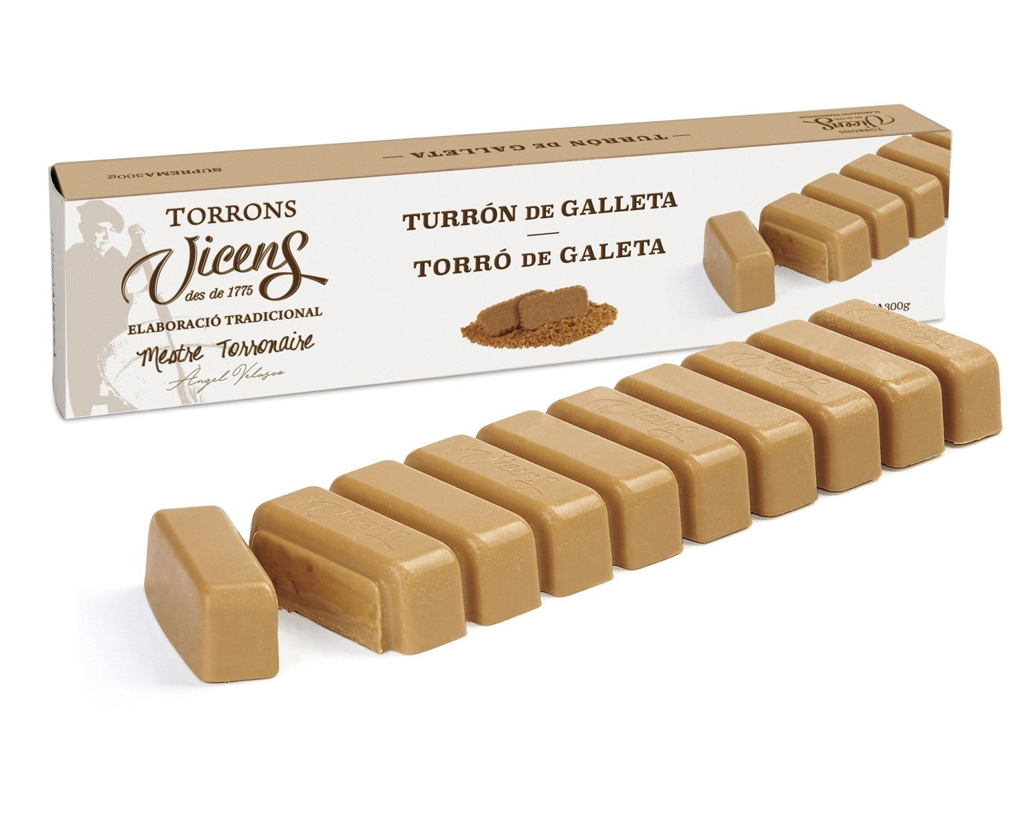Turrón de Galleta Spéculoos 300 g – Vicens