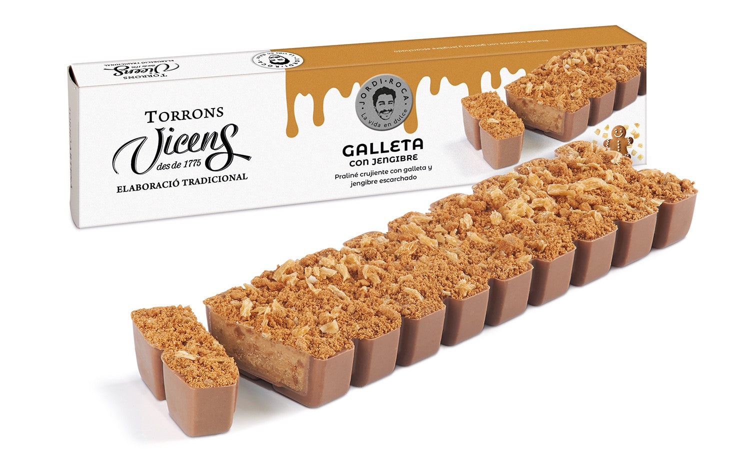 Turrón Keks & Ingwer 300 g – Vicens/Jordi Roca