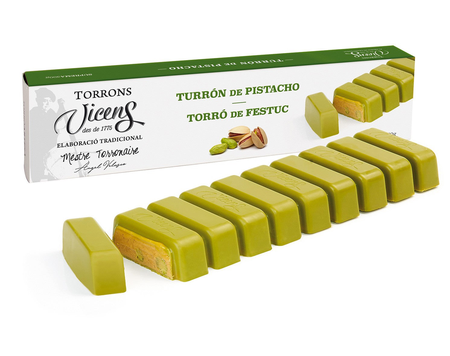 Turrón de Pistacho 300 g – Vicens
